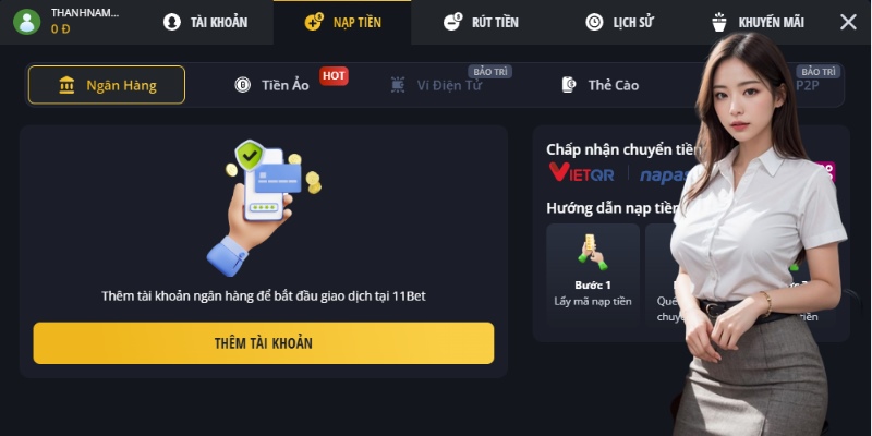 Giao dịch nạp rút tiền tốc độ và thuận tiện